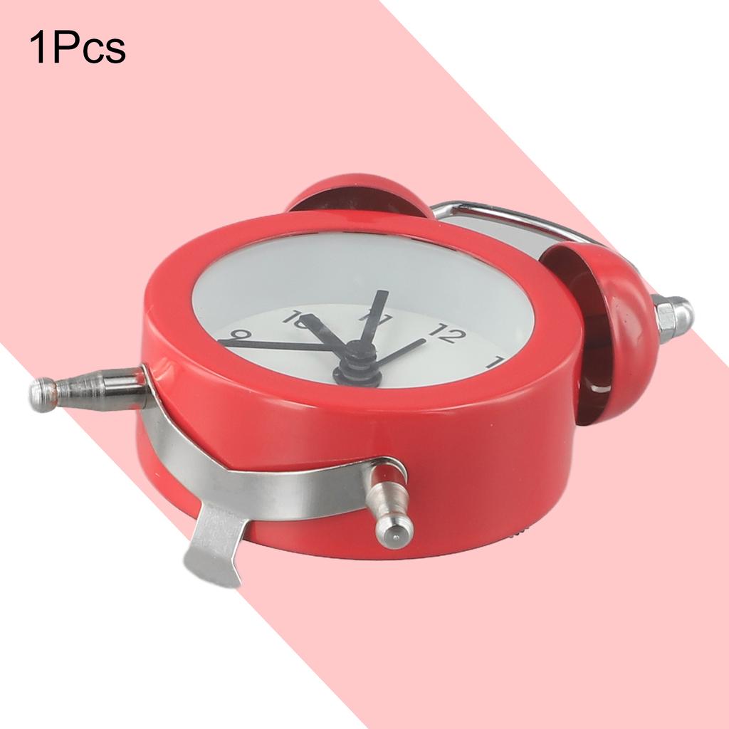 A Little Sound Alarm Clock Metal Main Body PVC Clock Face