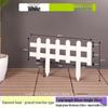 Solid Wood Garden Picket Fence Panel, White