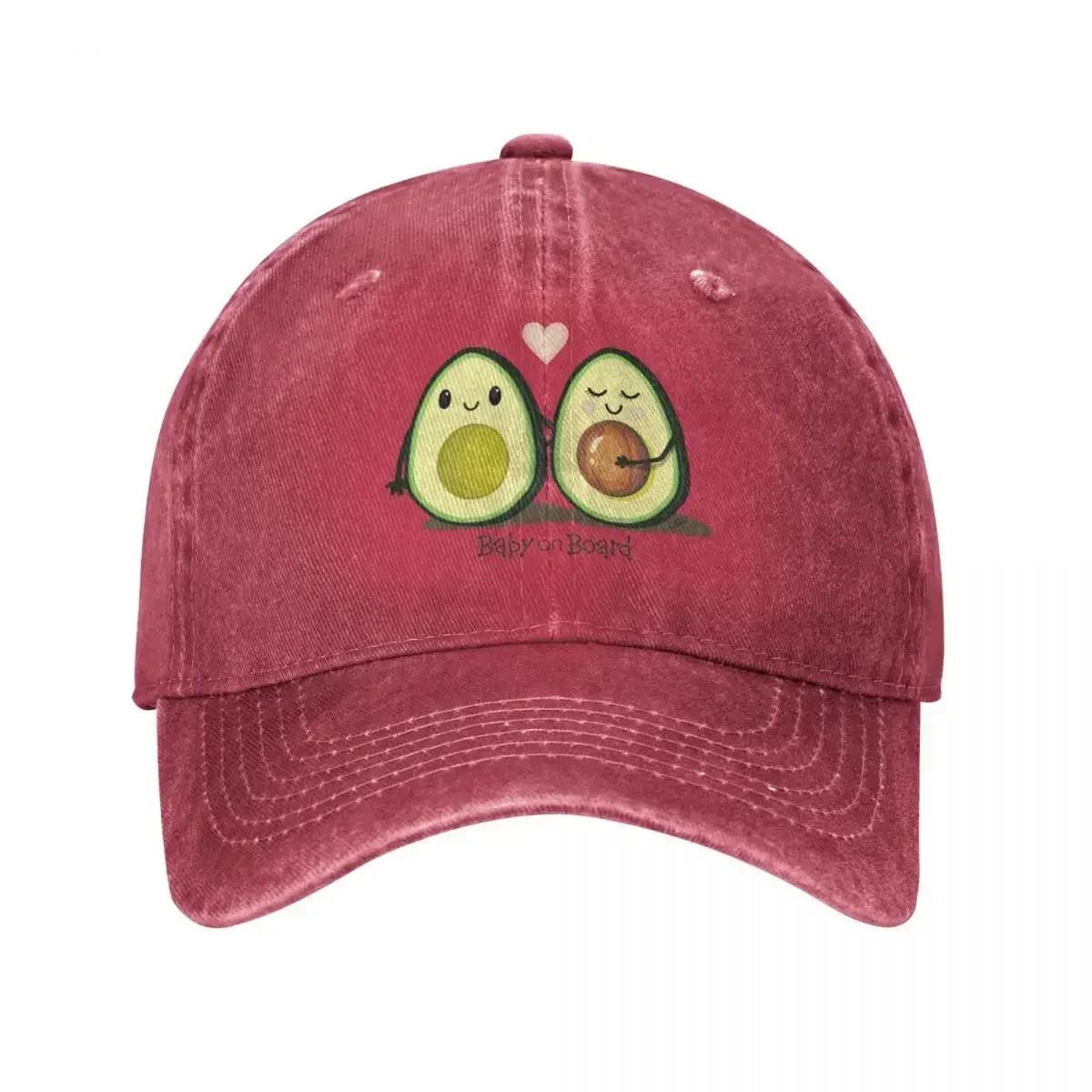 Baby on Board Avocado Couple Baseball Cap Golf Hat Man Big Size Hat Military Cap Man Cap Female Men S