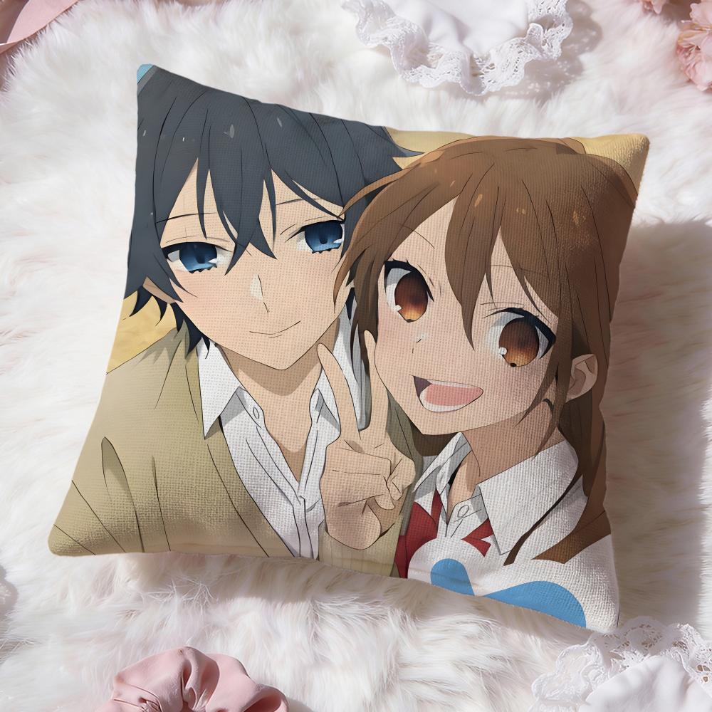 Anime cartoon H-Horimiya Cushion Cover Premium Comfort Reversible Pillow Cove -Two in One Design for Any Room & Car Interior