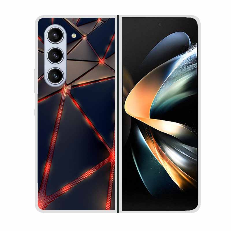 For Samsung Galaxy Fold 6 Case Cool Space Animal Clear Hard Phone Cases for Galaxy Z Fold6 5G 2024 Back Cover Zfold6 Shells Capa