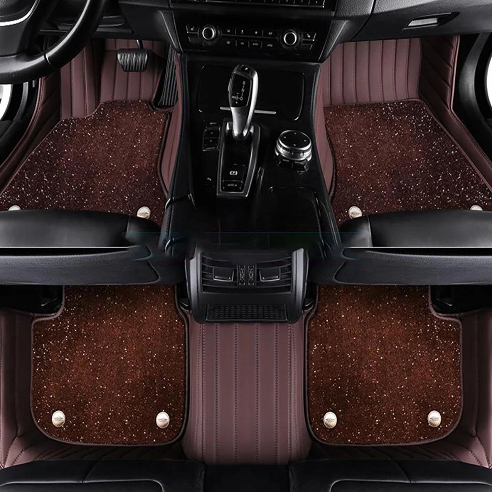 For Landrover Range Rover Velar Auto Double layer 5D Custom Car Floor Mats Carpets Foot liners car Accessories voiture