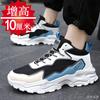 Winter breathable inner heightening mesh running sports shoes inner heightening shoes casual shoes heightening board shoes