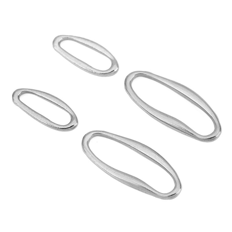 

10pcs PVD Never Fade Stainless Steel Close Oval Jump rings 6x14 9x21 mm Split Rings Connectors For Diy Jewelry Making Findings 6x14mm