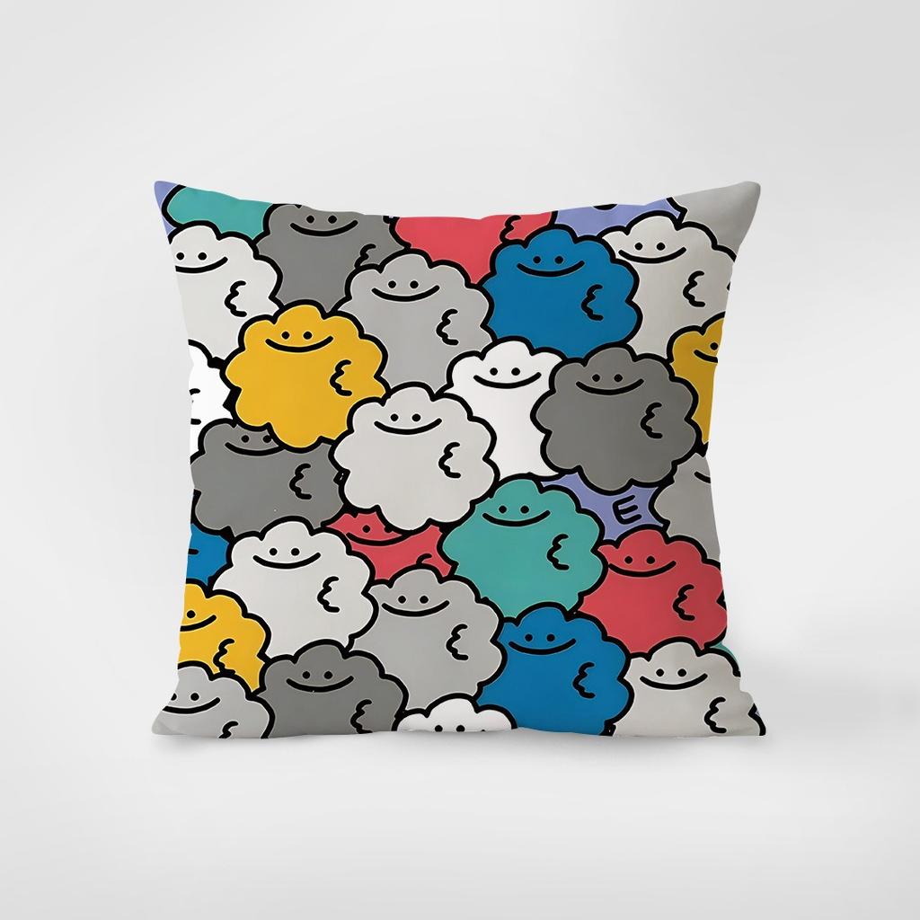 Cartoon Modern Simple Pillowcase Dormitory Decoration Office Living Room Home Pillowcase