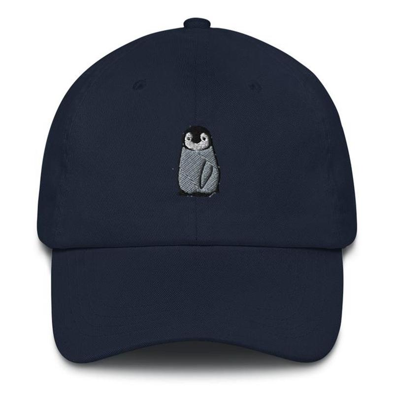 Cartoons Penguin Embroidery Shade Baseball Cap Hip Hop Unisex Adjustable Spring Autumn Solid Color Dad Hat Peaked Cap