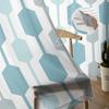 Mittelalterliche abstrakte geometrische klassische Tüllvorhänge für Wohnzimmer Schlafzimmer Dekor transparenter Chiffon Sheer Voile Fenstervorhang