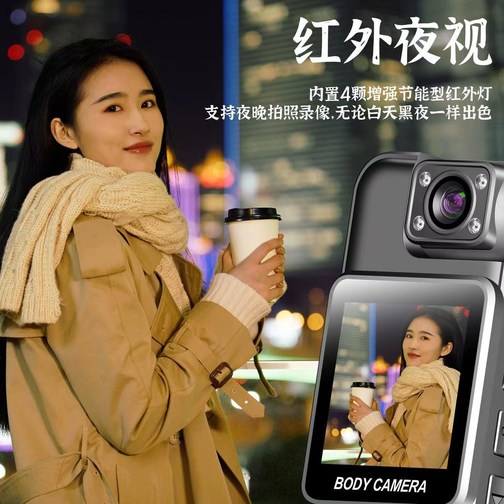 4K WiFi Law Enforcement Recorder: Night Vision, Pocket-Size DV Camera with Back Clip, APPM11