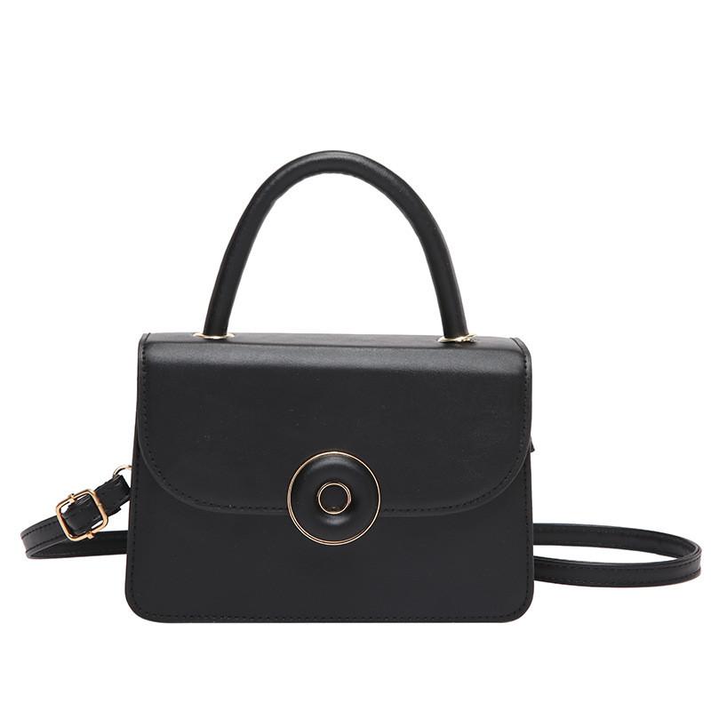 Korean Style Small Square Bag With Stitching Detail And Single Shoulder Strap