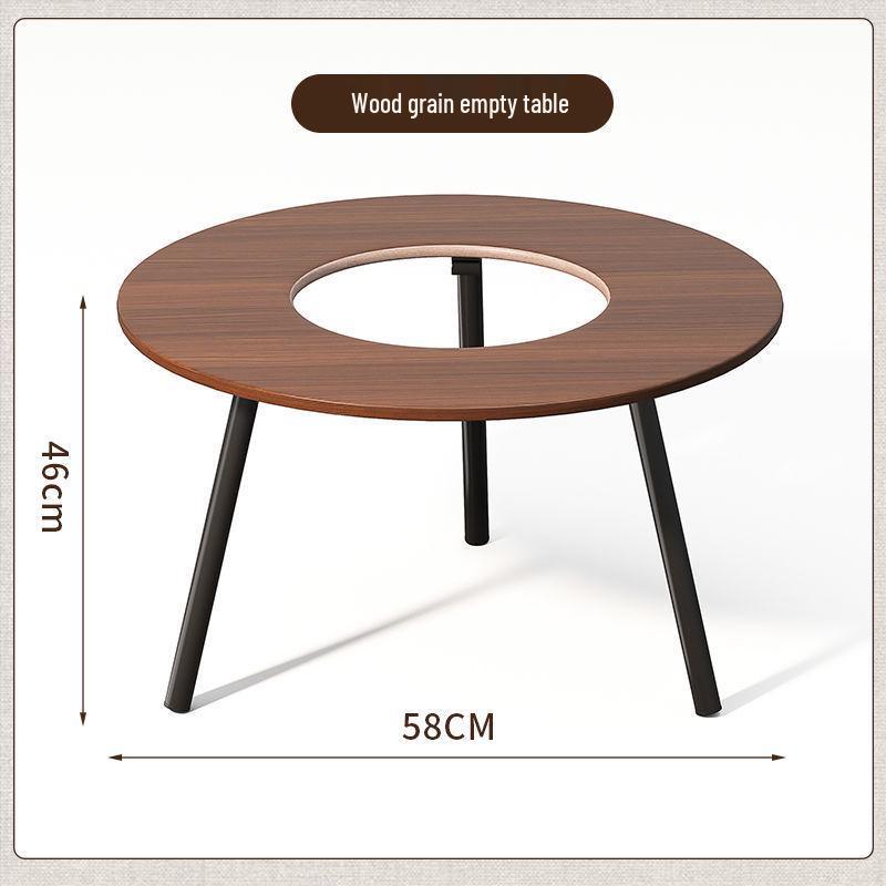 Portable Folding BBQ Grill with Solid Wood Table for Outdoor Picnic and Meat Barbecue