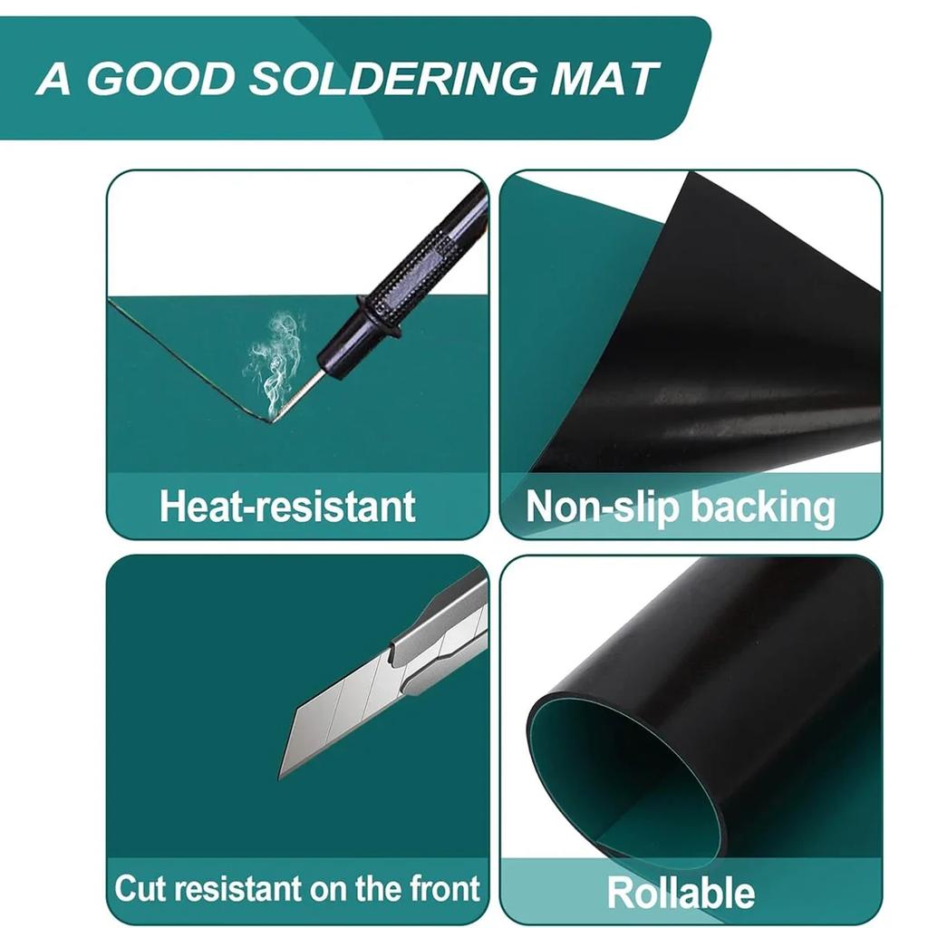 Wysokiej Jakości Mata do Pracy dla Zegarmistrza do Naprawy Zegarków do Lutowania Elektroniki Spawania Naprawy Zegarków Antystatyczna Antypoślizgowa Podkładka Robocza