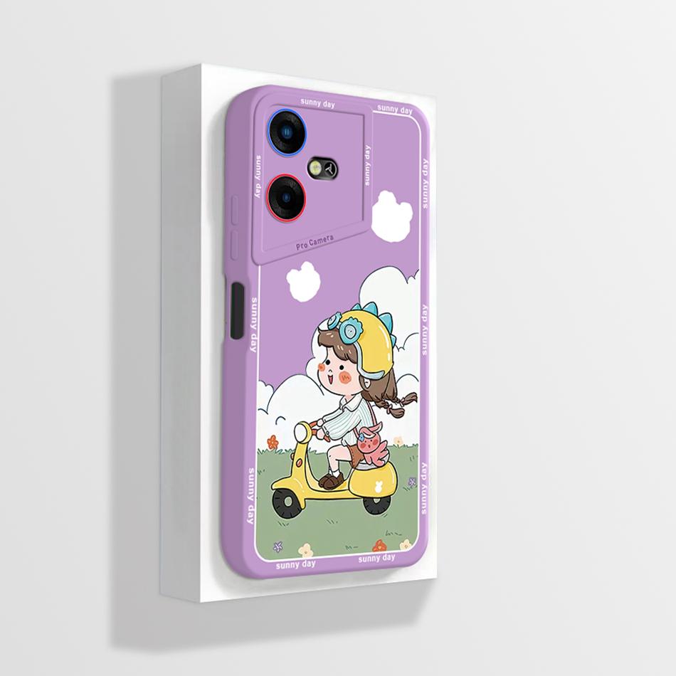 For Tecno Pova Neo 3 Case Stylish Flower Matte Soft Silicone Back Cover for Tecno Pova Neo 3 LH6n Neo3 Phone Cases Bumper Fundas