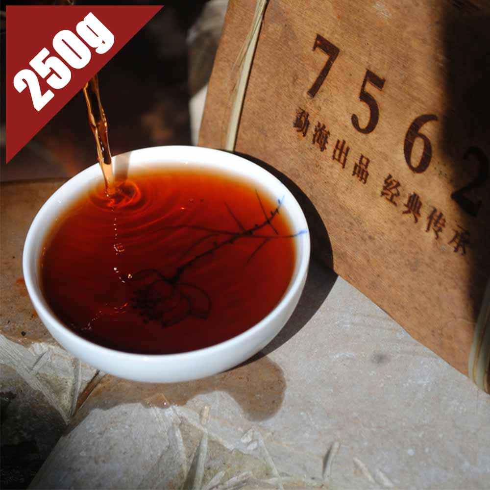 Chinese Tea 2008 Year Yunnan Ripe Puer Tea 7562 Puerh Brick 250g