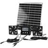 Solar Power Exhaust Fan Automatic Light Sensors Timer Mode Waterproof Cooling Fan For Coops Greenhouses Shed Ventilation