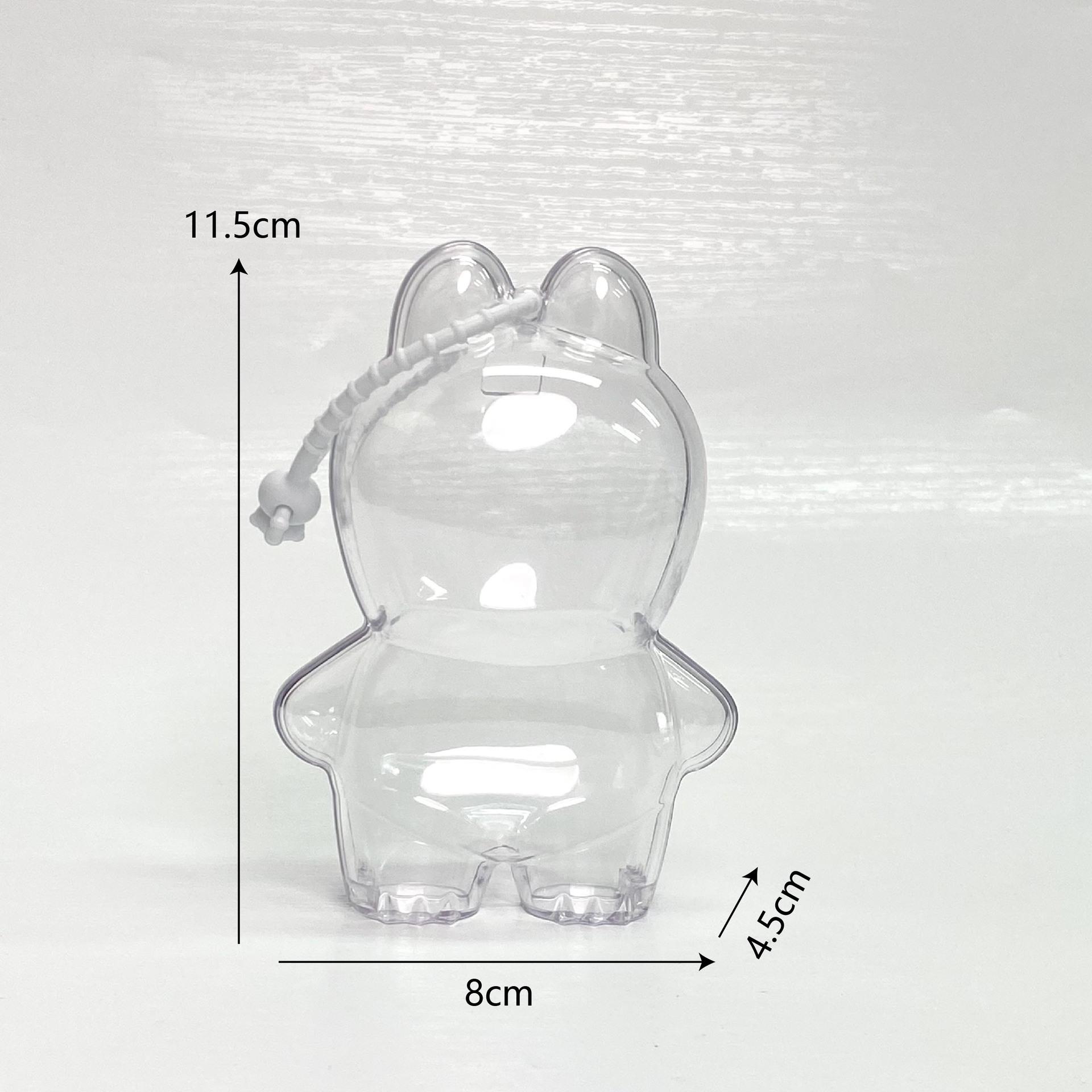 NEW Transparent Protective Case For LABUBU 4 PIN FOR LOVE Series Vinyl Plush Doll Dust Cover Storage Box For LABUBU Accessories No Doll