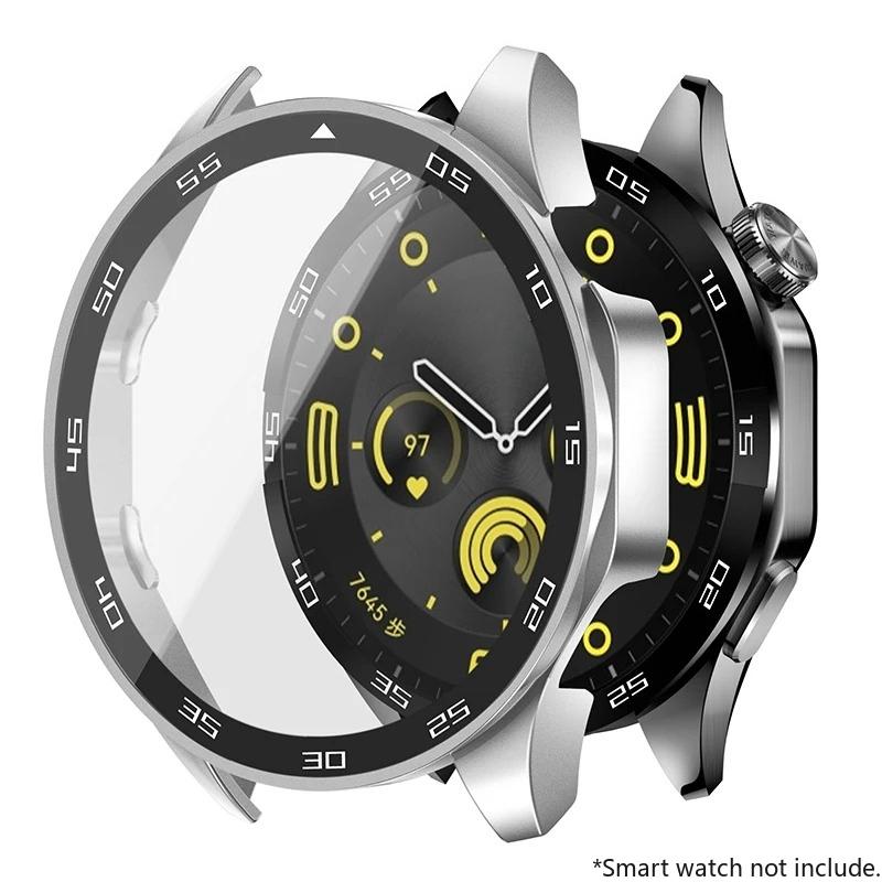 Tempered Glass+Case For Huawei Watch GT4 46mm 41mm Full Coverage Bumper Screen Protector Cover For Huawei Watch GT4 Accessories
