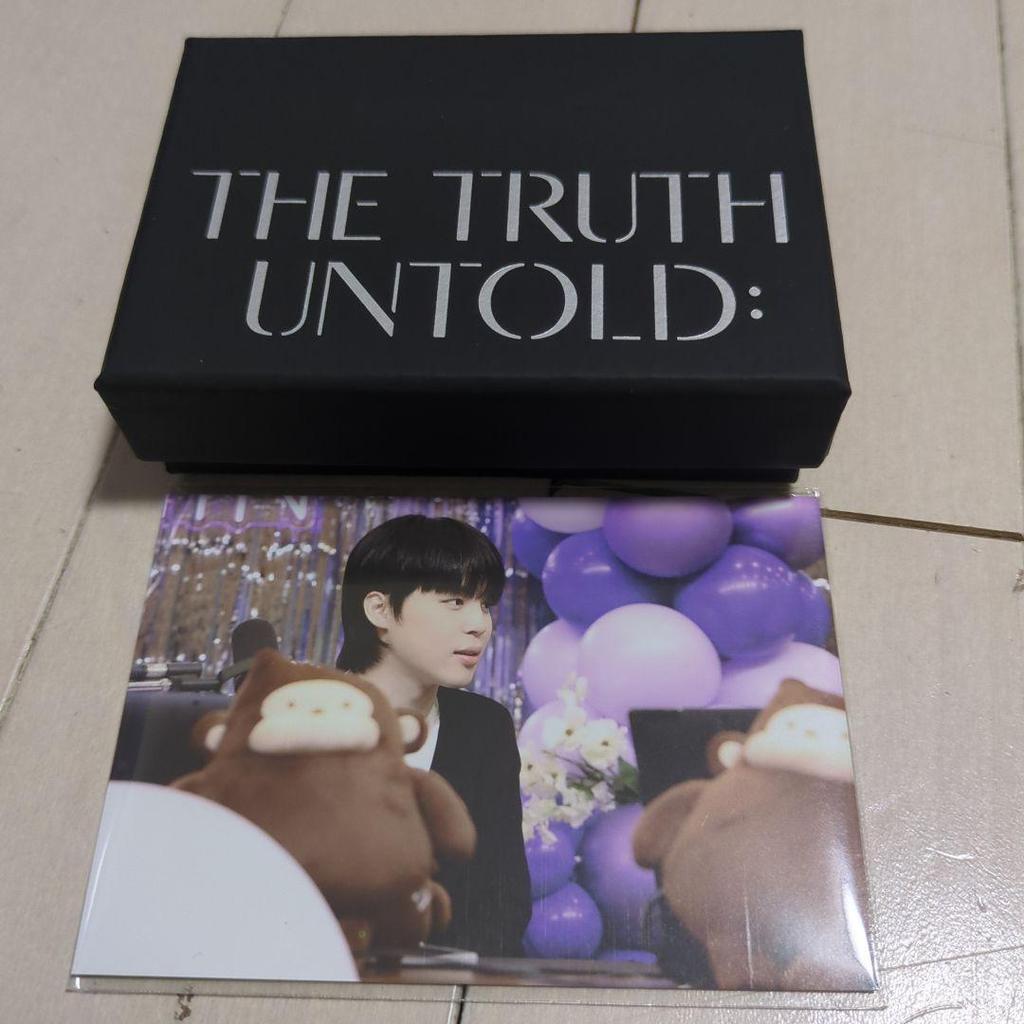 [USED] Jimin, THE TRUTH UNTOLD, BTS earrings, pierced earrings, card included