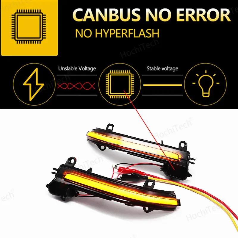 For BMW 1 2 3 4 X1 M Series F20 F30 F34 F36 E84 F87 I3 Dynamic Black LED Turn Signal Light Sequential Rearview Mirror Light