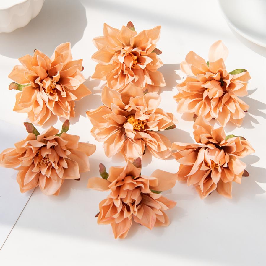 

5/10 шт. 7 см Искусственный цветок Шелковая тычинка Гербера Домашний Свадебный Декор Открытый Сад Скрапбукинг Роза Арка Фестиваль Ремесло Венок 5 pieces оранжевый