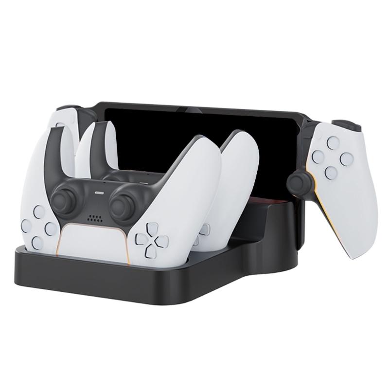 Game Console Charging Dock Double Slot Controllers Charging Stand for Portal Station Charging Base Game Accessory