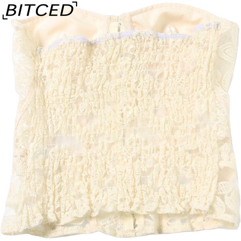 BITCED Spring Women's Solid-Color Slim-Fit Streetwear Off-the-Shoulder Halter Backless Tank Top