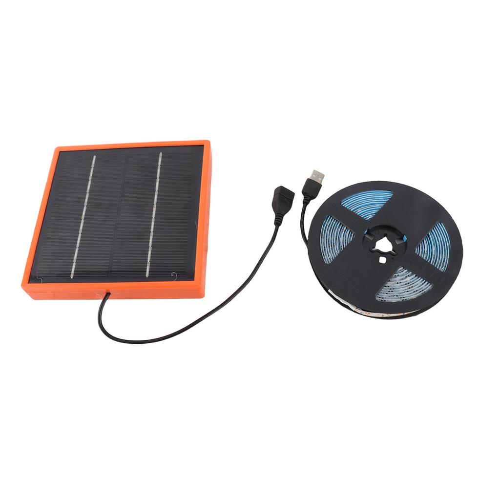 Solar Plant Grow Light Monocrystalline Silicon Sunlight Plant Lamp Strip with Solar Panel for Indoor Seedings 5V 5W