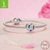 Eternal Heart Beaded S925 Silver Valentine'S Day Beads Fashion Versatile Diy Bracelet Accessories