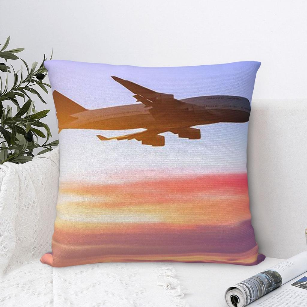 Simple Airplane Pattern Pillowcase Cushion Comfort Throw Pillow Sofa Decorative Cushions Used for Home Bedroom Living Room