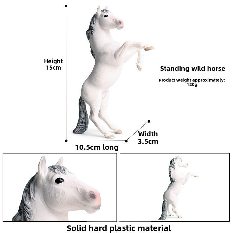 Wild Animal Model Kids Educational Toy Plastic Horse Figurine For Children Play
