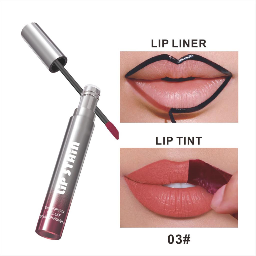 Matte Peel-Off Lip Stain 1Pc – Smudge-Resistant & Vibrant, Ideal for Casual Use, Celebrations, Office Meetings, or Gifting