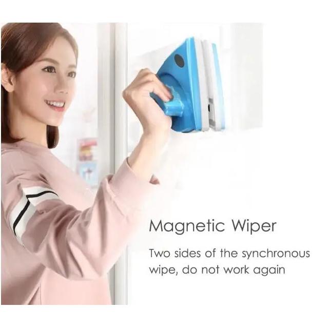 Magnetic Window Cleaner Wiper Double Side Wipe Brush Washing Glass Cleaning Washer Tools