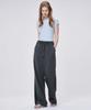 MALOUPE 2157 Cool Stripe Elastic Pants (Dark Gray)