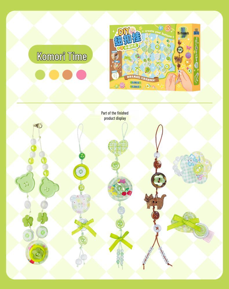 Creative Beaded Jewelry DIY Kit for Kids: Bracelets, Necklaces, Hair Clips & Pendants