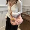 Popular Personality Trend Shoulder Bag Fashion Casual Messenger Bag Solid Color Beautiful Tote Bag Women