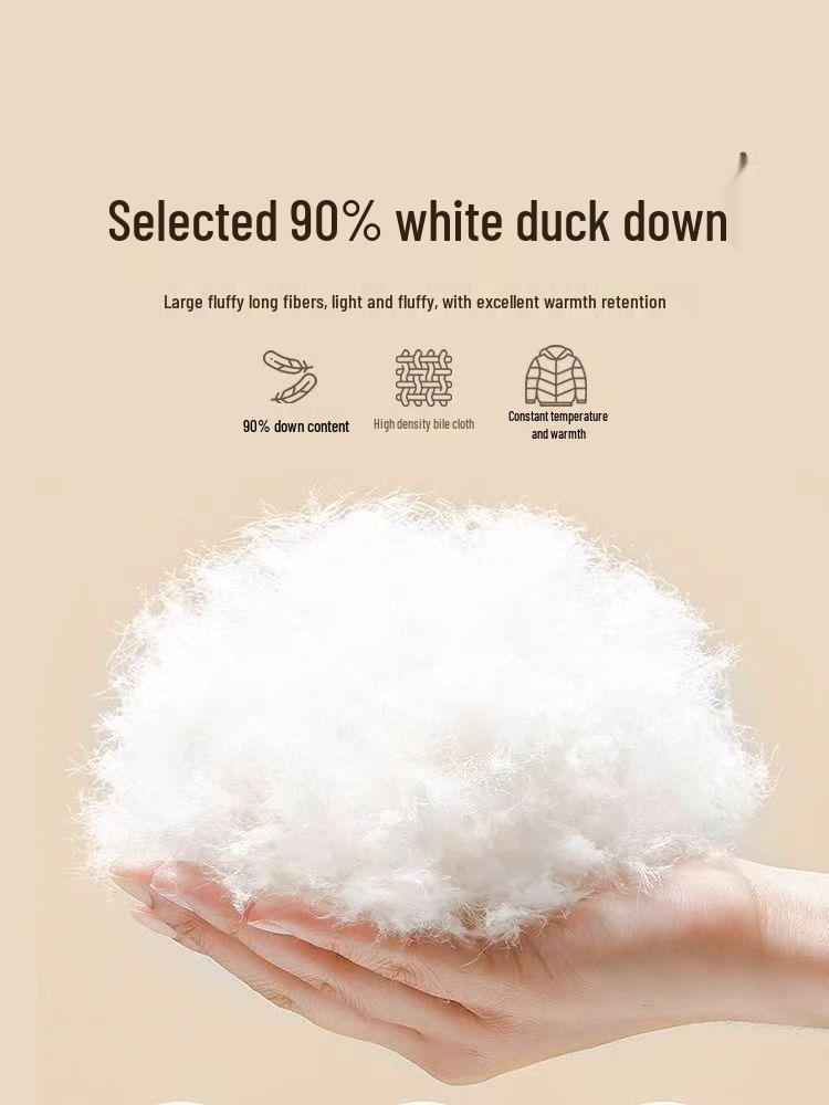 2026 Women's Casual Warm Down Jacket - 90% White Duck Down, Short, Lightweight, Stand Collar, Fashionable Versatile Autumn/Winter Outerwear