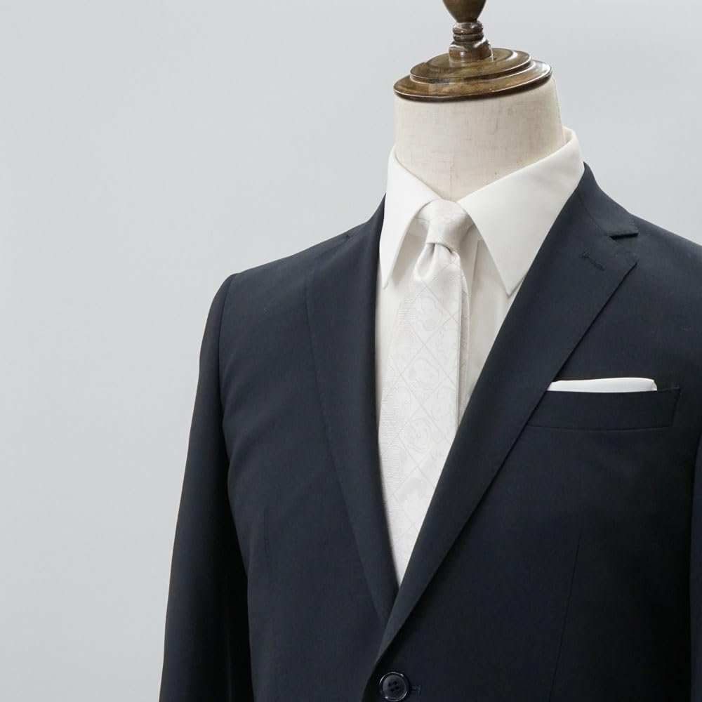 Tie Snoopy Necktie PN917668 Silver SNOOPY Formal Dress Necktie Wedding [Peanuts]