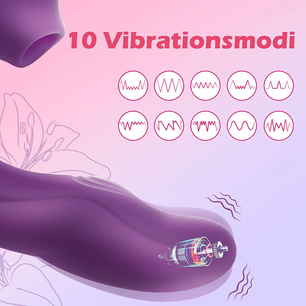 Sucking Beating Multifrequency Women Wearable  Suction S