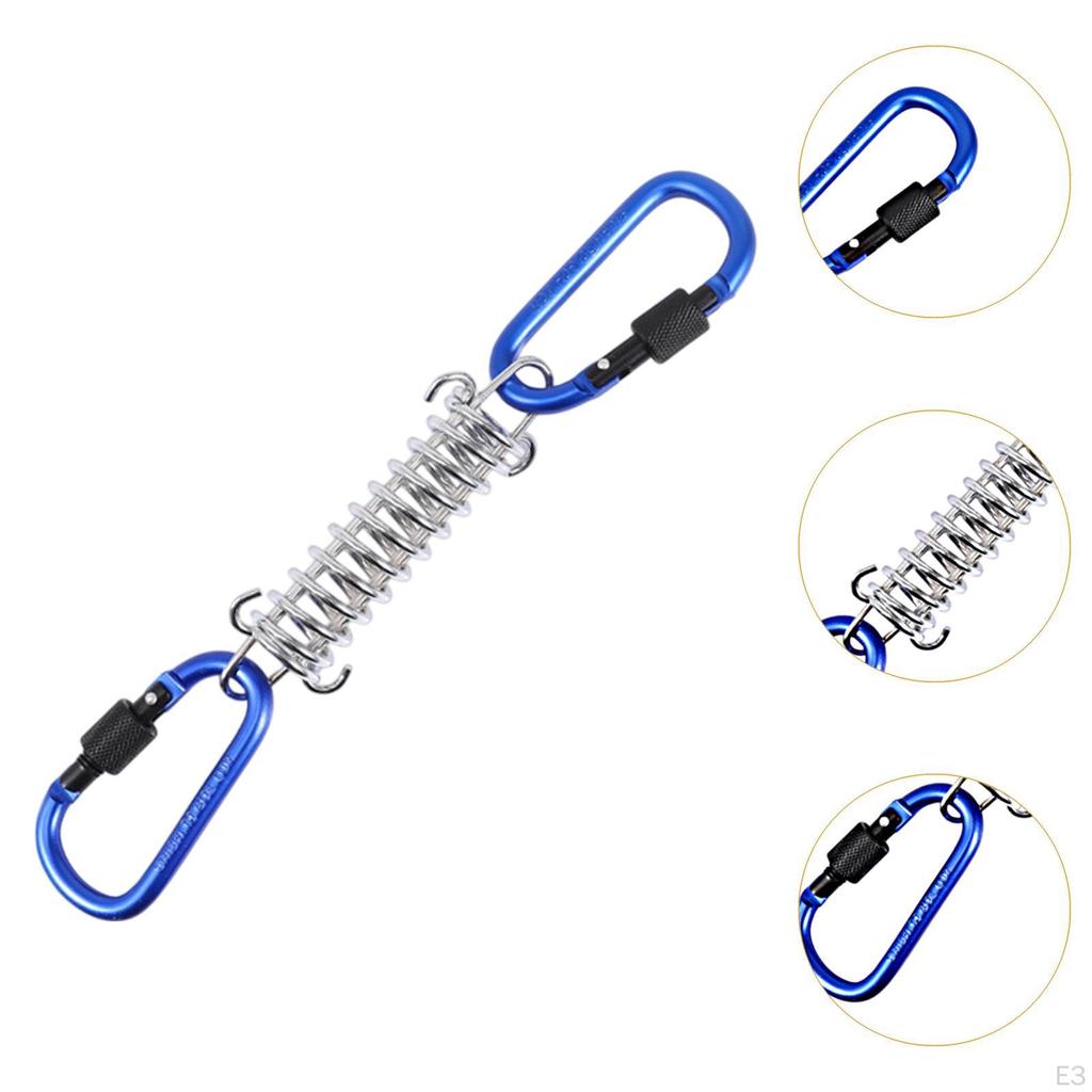 Tent Fixed Buckle Wind Rope Spring for Camping Hiking Hammock Chair