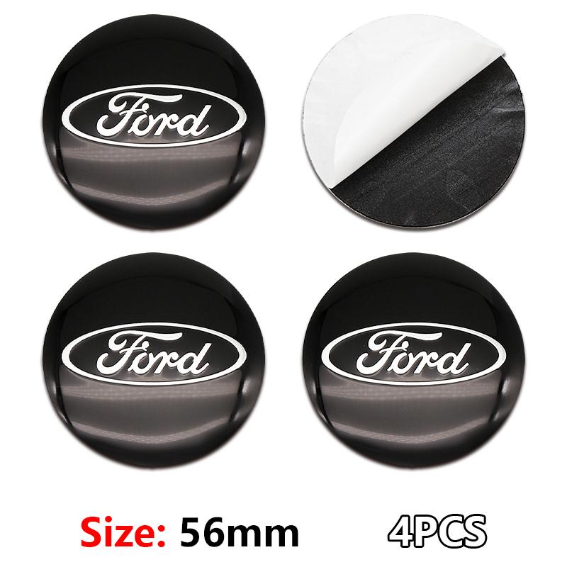 

Car Sticker 4pcs 56MM Car Wheel Center Hub Cap Badge Emblem Decal Wheel Sticker For Ford Focus Mondeo Ecosport Ranger Fiesta Kug