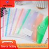 A4 Transparent 11-Hole Insertable Loose-Leaf File Bag with 3D Buckle for Contracts and Test Papers
