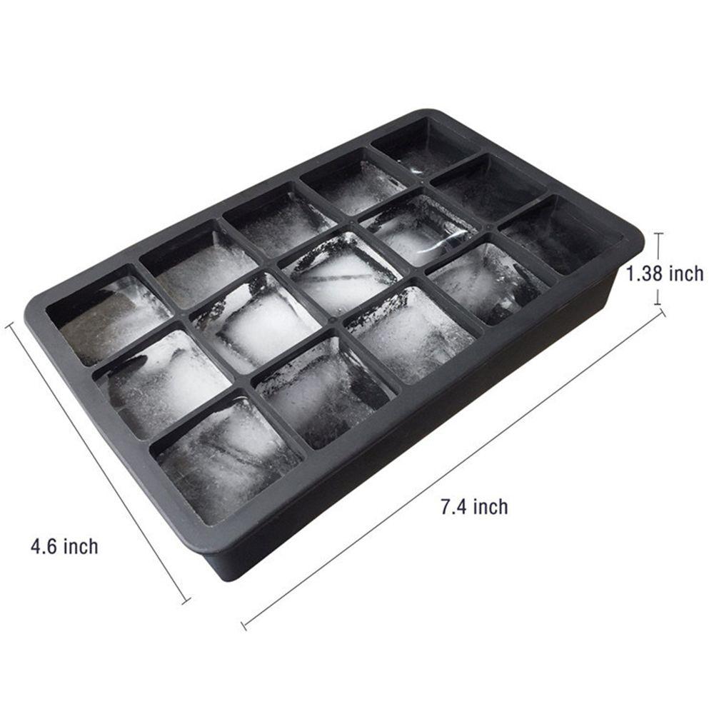 New 15 Cells DIY Maker Silicone Ice Cube Maker Chocolate Mold Ice Blocks Maker Ice Cube Trays Molds