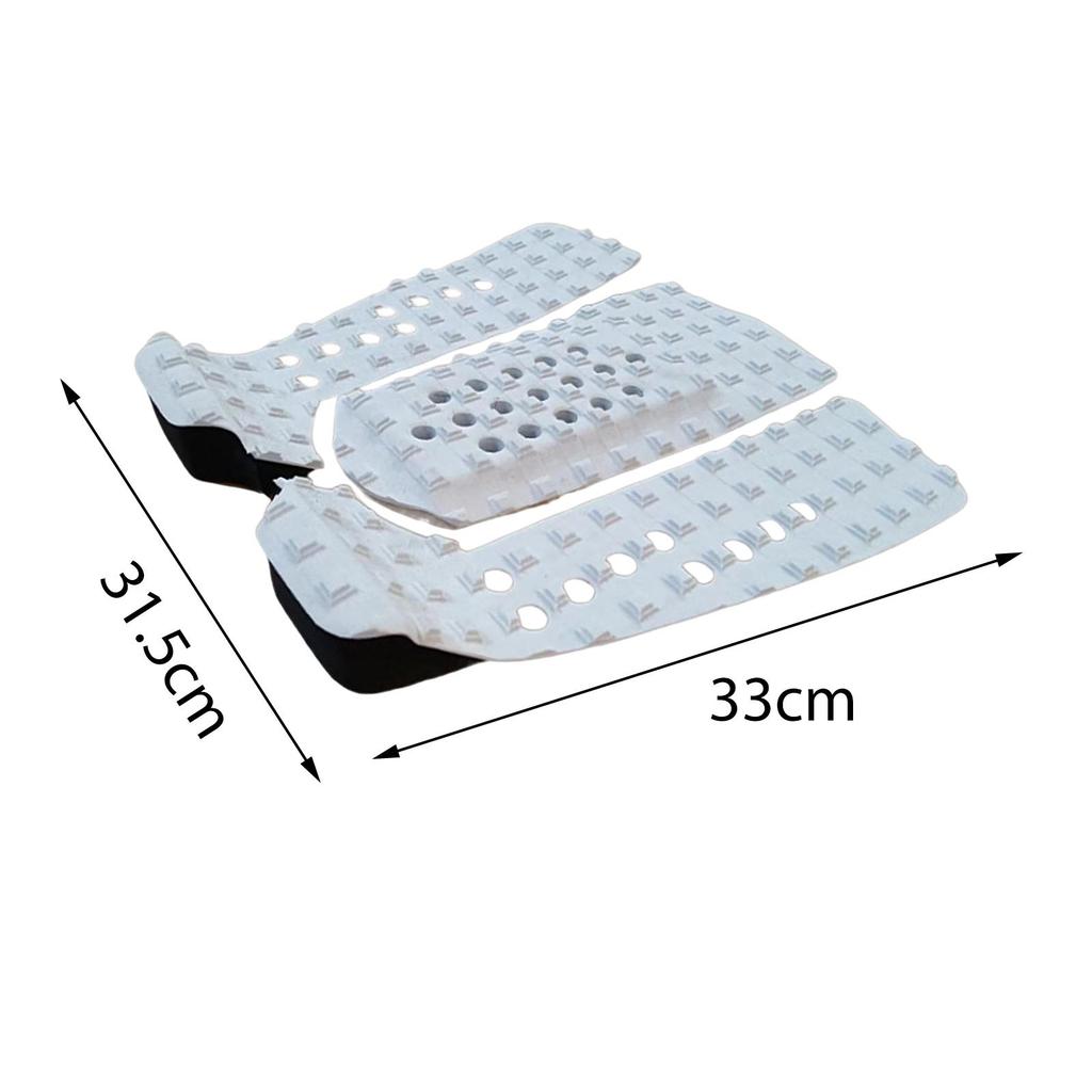 3pcs Surfboard Traction Pad Anti Slip Back EVA Deck Grip Mat