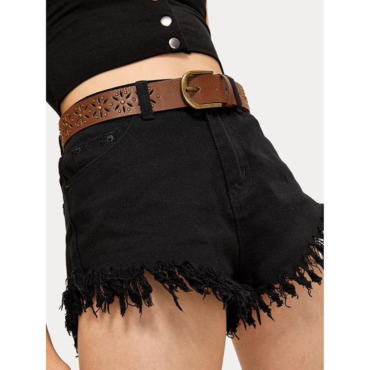 Новые полые бусины-цветы Европейский и американский женский ремень Универсальный ретро женский ремень