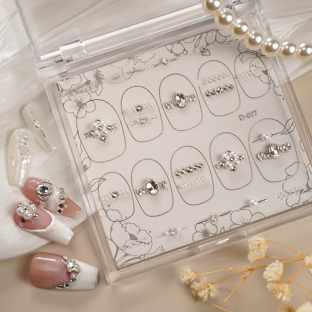 Redanco Light Luxury Nail Art Rhinestone & Zirconia Pearl Decorations