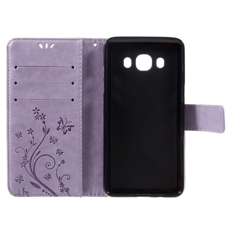 Flip case for Samsung Galaxy J5 2016, Butterfly, purple