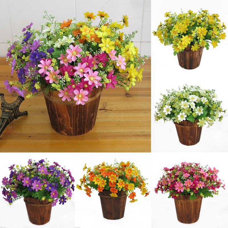 Stunning 28-head Artificial Chrysanthemum Daisy Bouquet For Weddings And Events