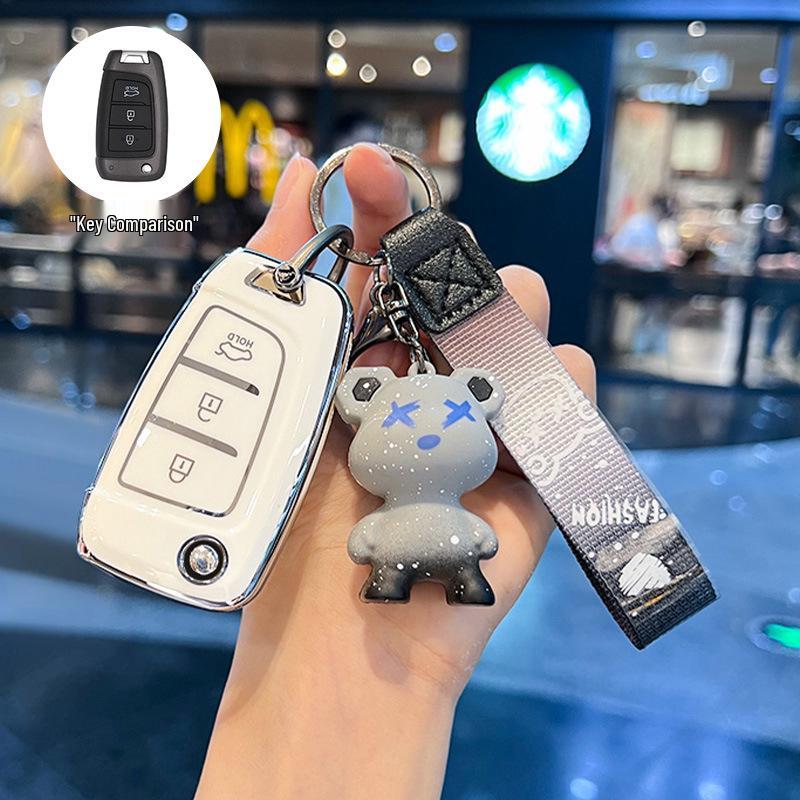 Kompatibel mit 20 Modellen: Schlüsselabdeckung für Beijing Hyundai New Elantra, Verna, ix25, Mistra, ix35 - Schutzschale Schnalle