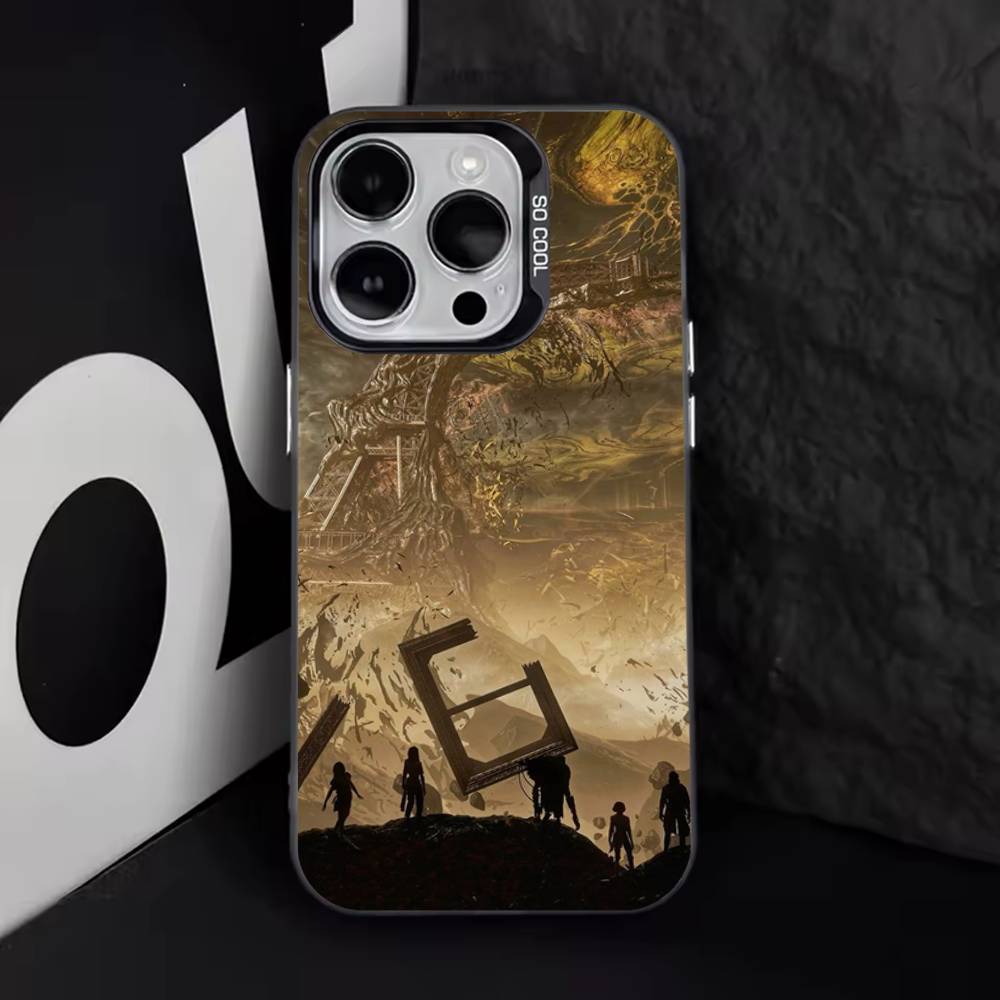 C-Clair Obscur Expedition 33 Phone Case For iPhone 16,15,14,13,12,11,8,7,Pro,Max,Plus,Mini,XS,SE Anti Fall Black Matte Hard