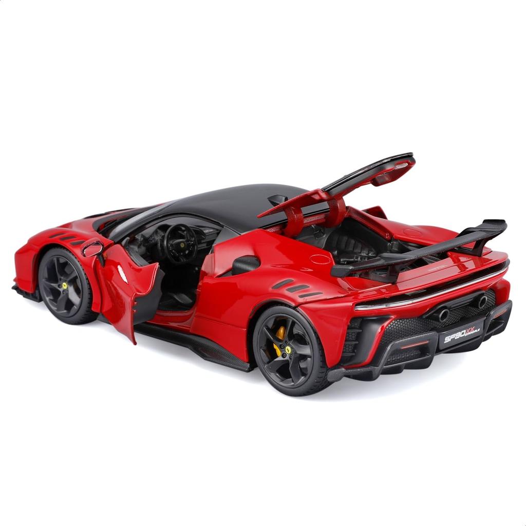 Bburago 1/24 Scale Ferrari SF90 XX Stradale Red / Diecast Model Car, Finished Product, 18-26032 RD