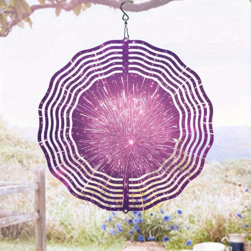 10 Inch Hanging Wind Spinner with 360 Degree Hook for Balcony Garden Decor Spring Summer Outdoor Decoration